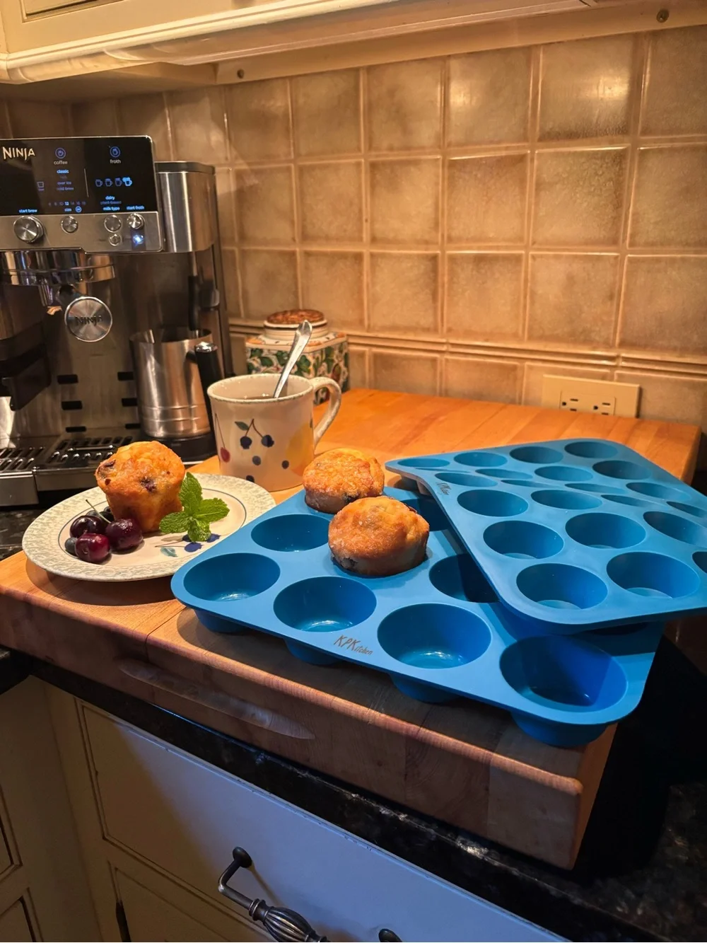 Set of 2 Silicone Muffin Tins